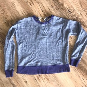 Victoria’s Secret lace-up back sweatshirt